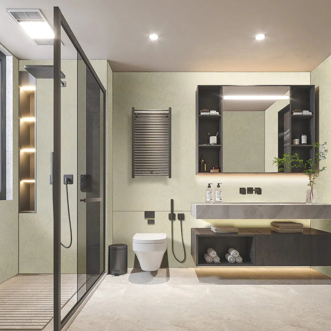 Bamboo WPC Stein-Serie 53136 2600x1220x8mm (3,172m²) - 26,78 € m² JVL Design