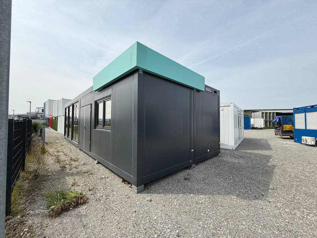 Büro- und Sanitärcontaineranlage PLUS Line 20’ – Komplettsystem BBT Bäuerle Bau Team