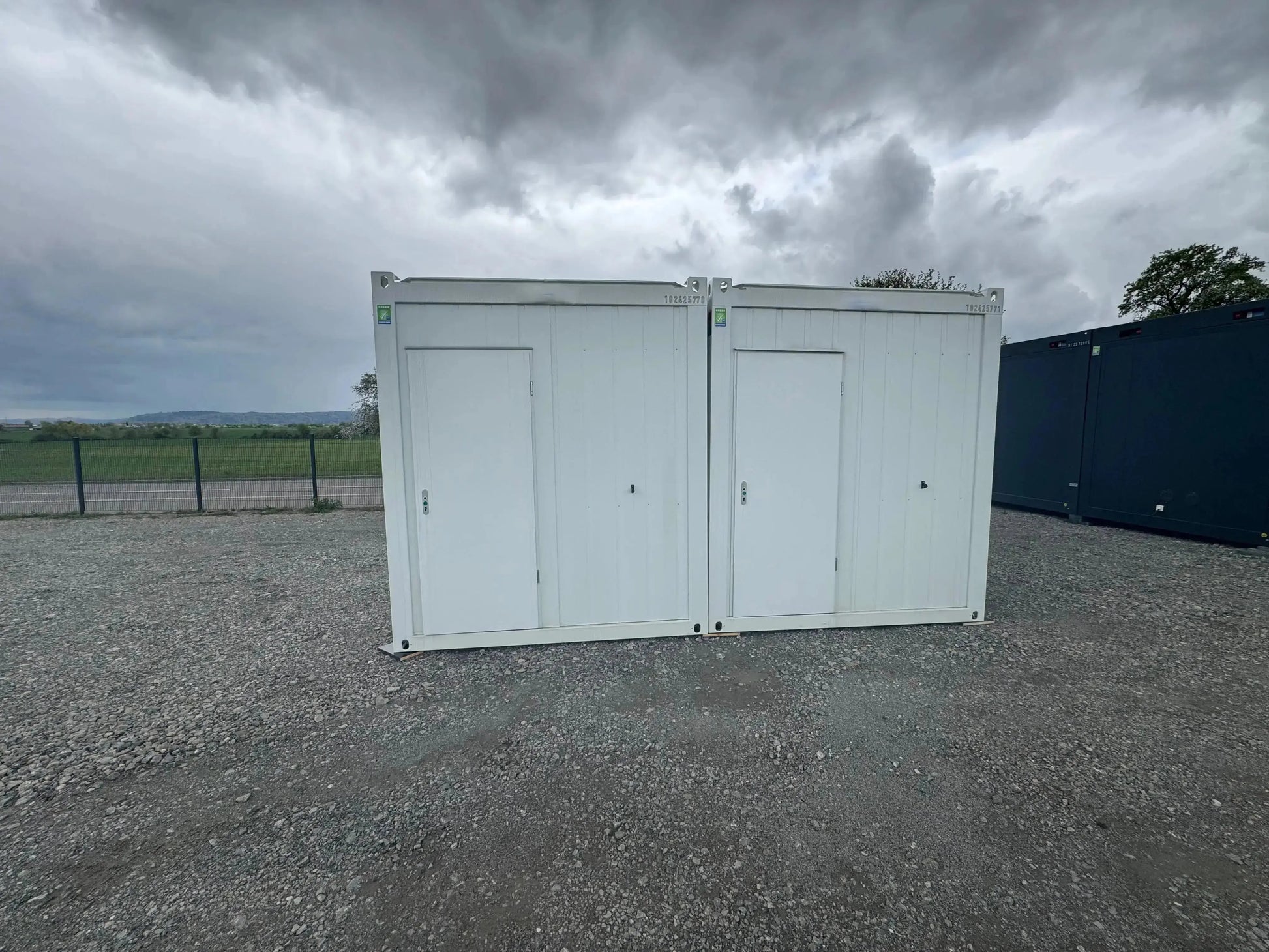 Bürocontainer BasicLine 20' RAL  9002 Grauweiß Containex