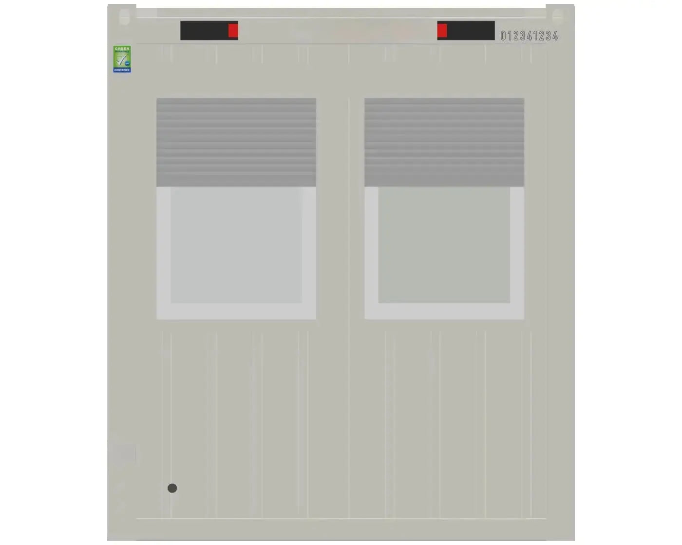 Bürocontainer BasicLine 20' RAL  9002 Grauweiß Containex