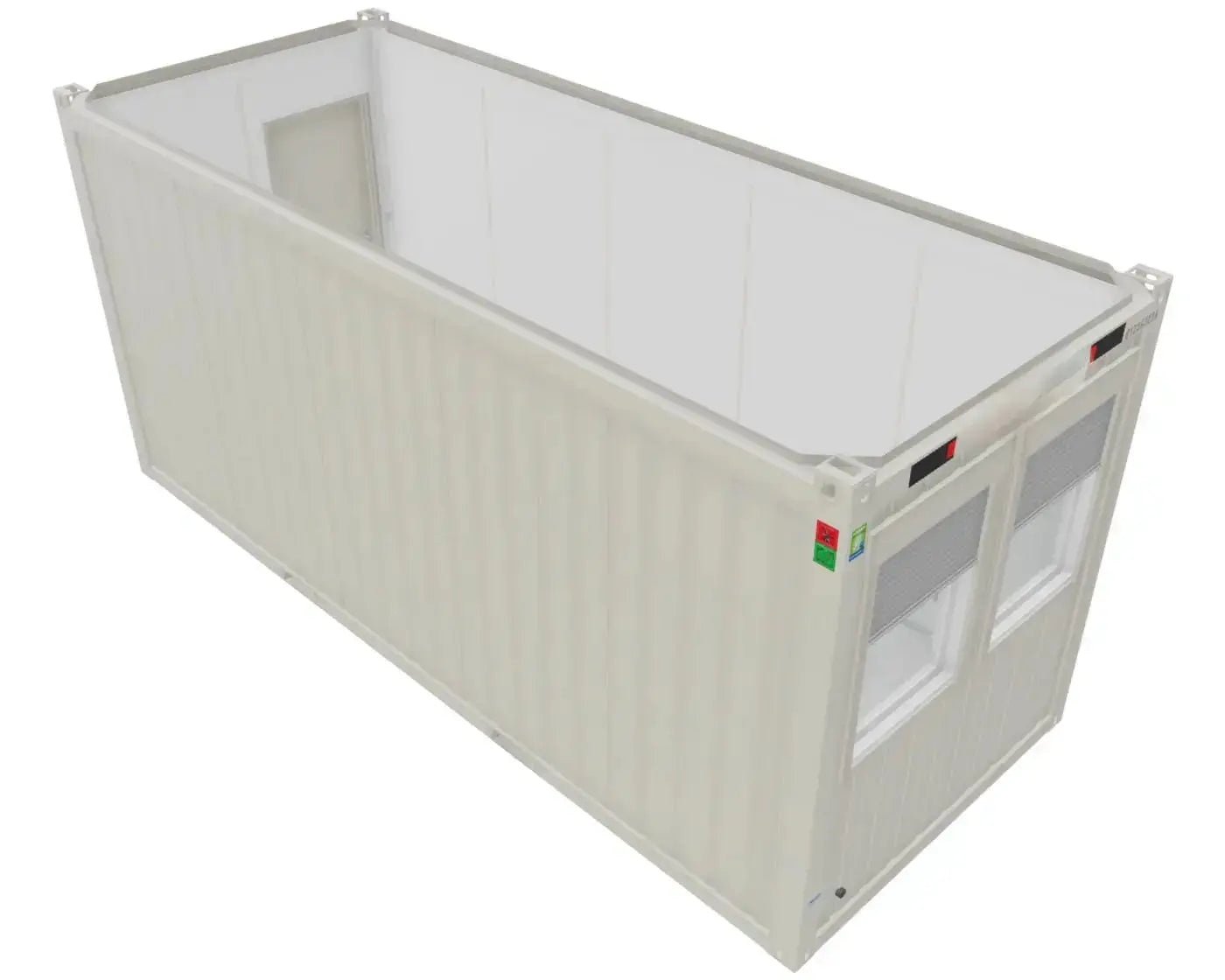 Bürocontainer BasicLine 20' RAL  9002 Grauweiß Containex