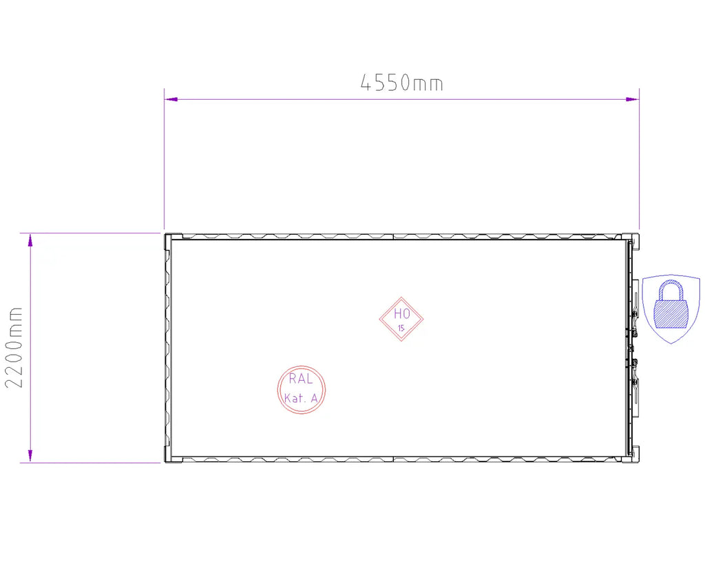 Lagercontainer 15' BBT Bäuerle Bau Team