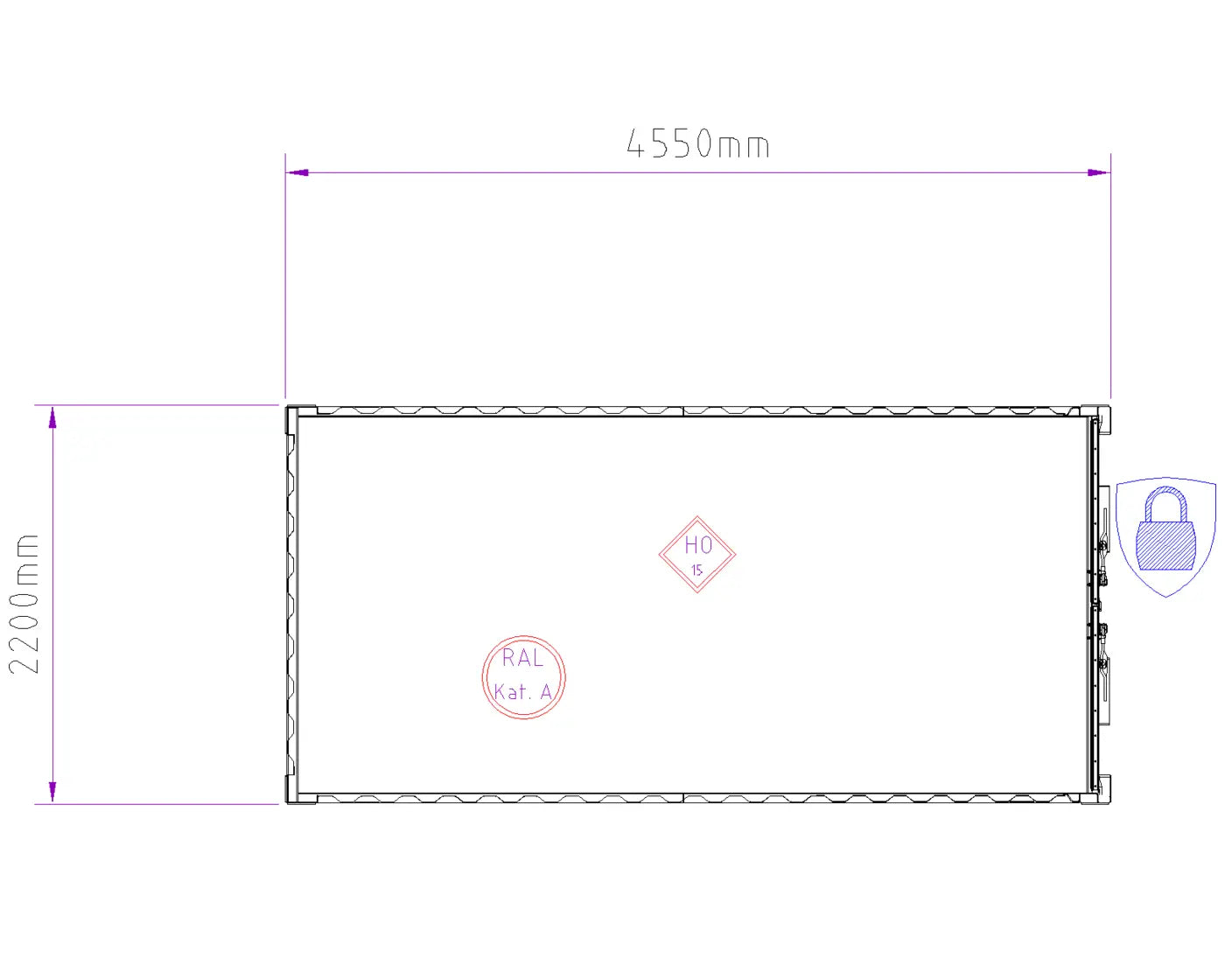 Lagercontainer 15' BBT Bäuerle Bau Team