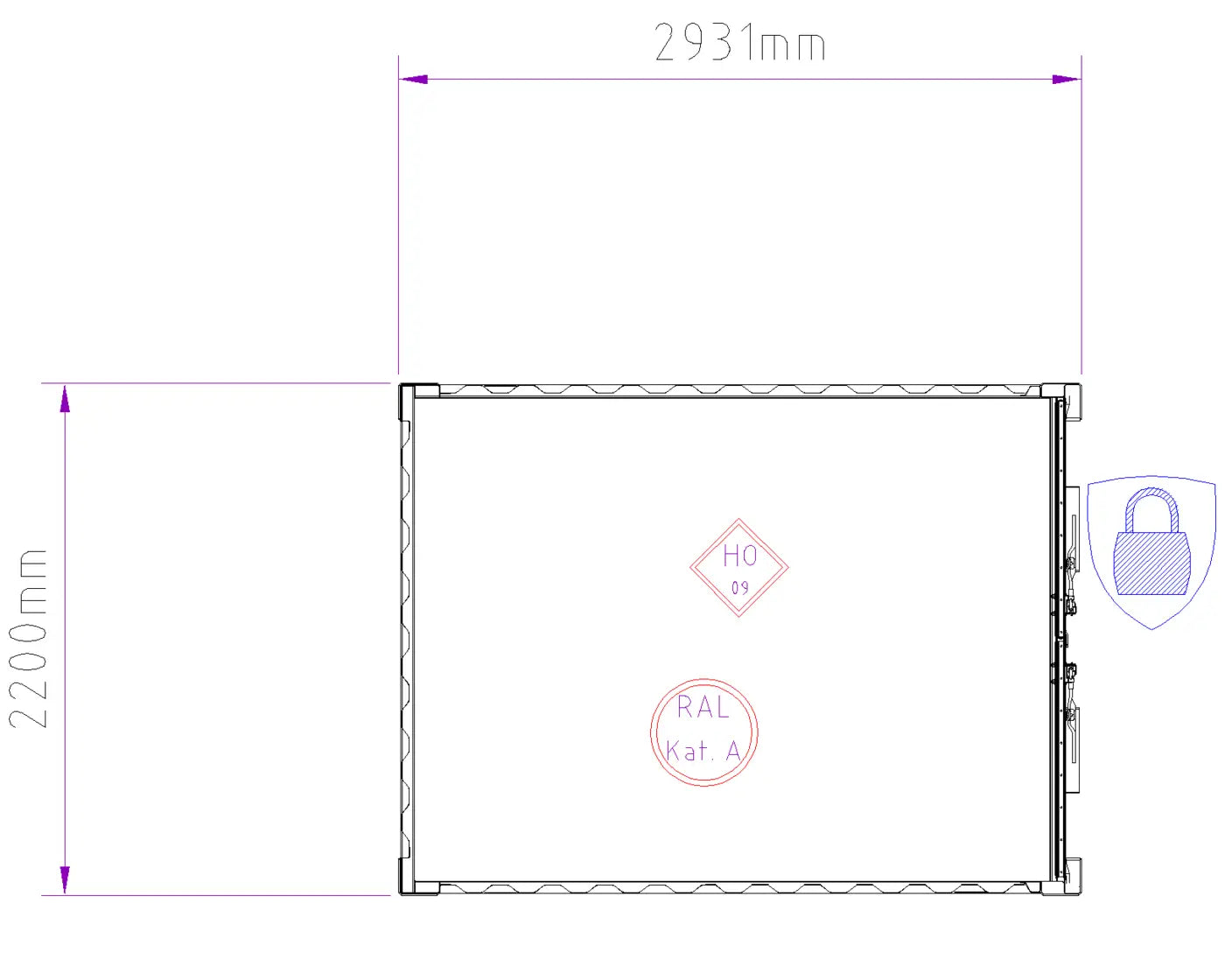 Lagercontainer 9' BBT Bäuerle Bau Team