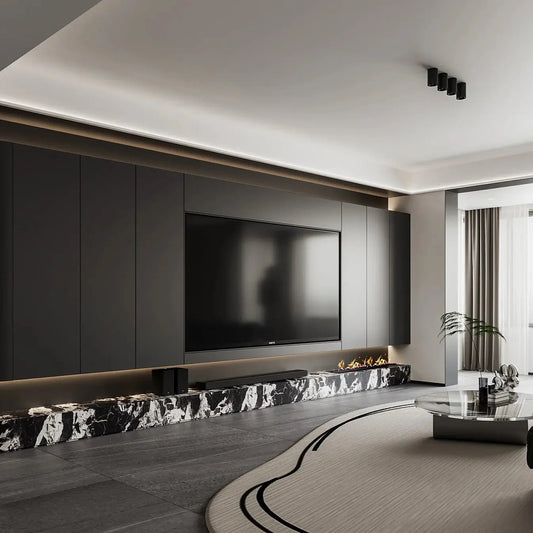 Bamboo WPC Metall PET-Serie Schwarz 2600x1220x5mm (3,172m²) - 31 JVL Design