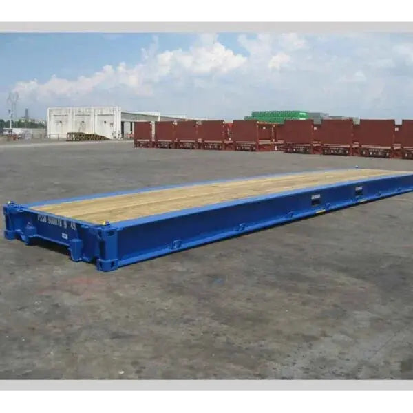 Seecontainer 40' Flat Rack One Way BBT Bäuerle Bau Team