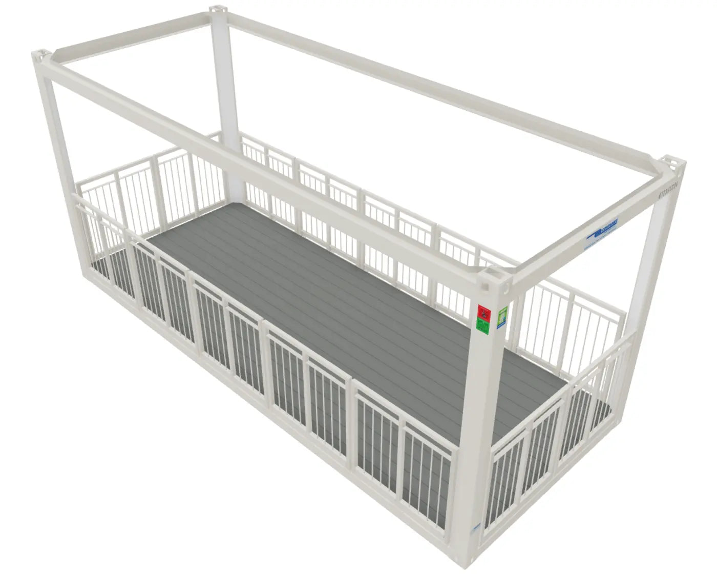 Terrassencontainer mit Dach 20' BBT Bäuerle Bau Team