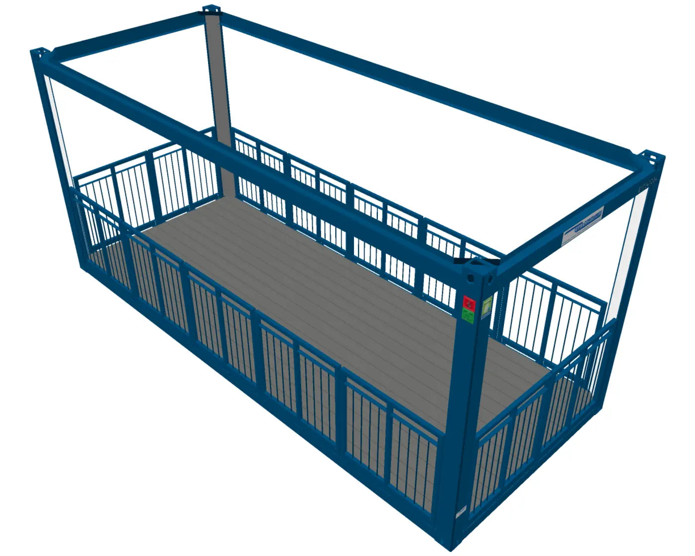 Terrassencontainer mit Dach 20' BBT Bäuerle Bau Team