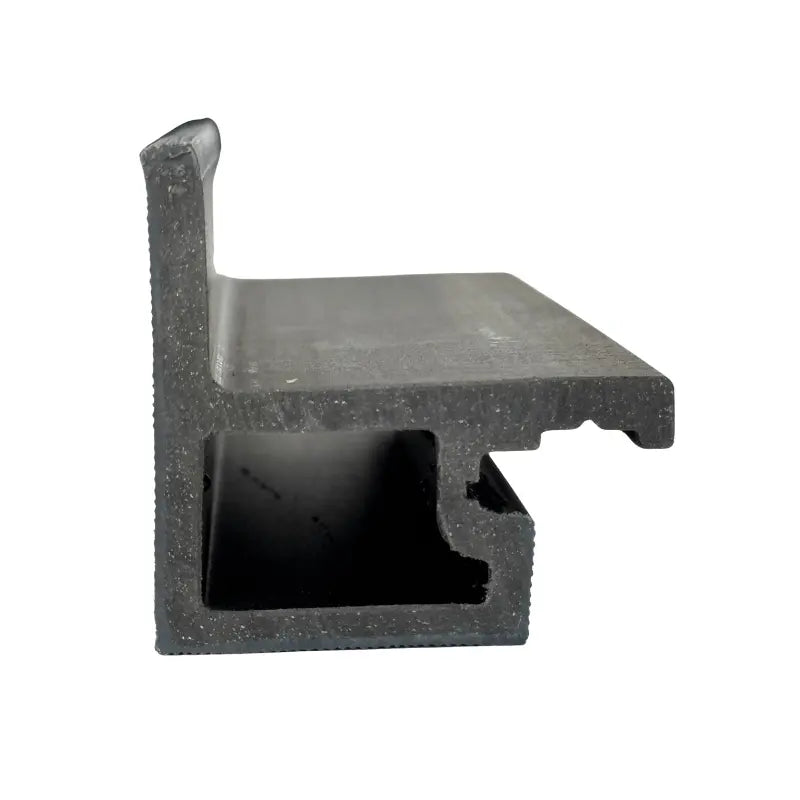 WPC-Fassadenverkleidung Abschlussprofiel Anthrazit 2900 x 35 x 47 mm BBT Bäuerle Bau Team
