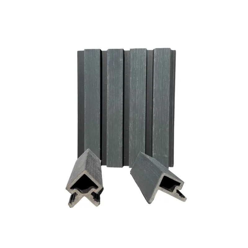 WPC Fassadenverkleidung Anthrazit co-extrudiert 219x21mm Länge 2,9m - 0,635 m² JVL Design